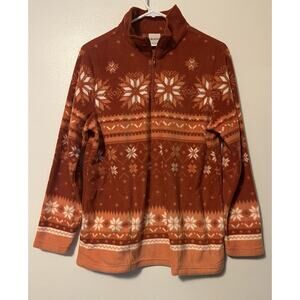 Blair Fleece 1/4 Zip Pullover Women’s Medium Nordic Aztec Fair Isle Cozy Warm